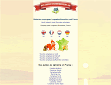 Tablet Screenshot of campings-languedoc-roussillon.com